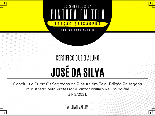CERTIFICADO EXEMPLO